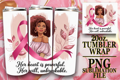 Uplifting moments 20oz tumbler wrap, Cancer Product Image 1