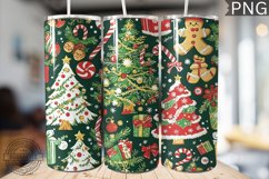 Christmas Tree Tumbler Wrap -High Quality 300 Dpi Product Image 1