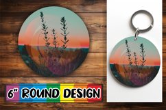 Colorful Vintage Bloom Sublimation Compilation - Round Desig Product Image 1