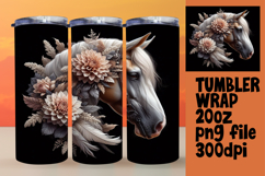 20oz Tumbler Template for All Occasions , Horse Product Image 1