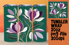 ELEGANT 20oz Tumbler Graphic for Gifts , Flowers Product Image 1