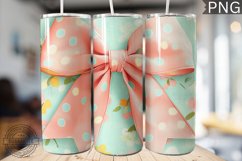 Spring Fling Bow Tumbler Wrap -High Quality 300 Dpi Product Image 1