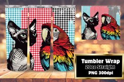 Chic Cat Collection: Sublimation Tumblers with Feline Elegan Product Image 1