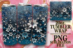 Glittery Leopard Print Tumbler Graphic: Sublimation - 20oz Product Image 1