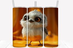 3D Cartoon Bird 20oz Skinny Tumbler Wrap Product Image 1