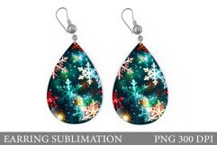Shimmer Snowflakes Earring. Snowflakes Earring Design Product Image 1