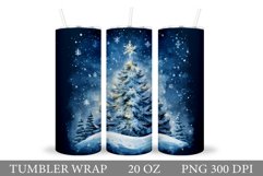 Christmas Tree Tumbler Wrap. Christmas Tumbler Wrap Design Product Image 1
