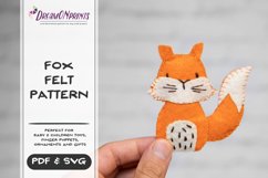 Fox Sewing Pattern | Mini Felt Animals | PDF Pattern Product Image 1