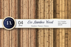Bamboo Wood Texture Natural Eco Rustic Digital Paper Product Image 1