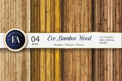 Bamboo Wood Texture Natural Eco Rustic Digital Paper Product Image 1