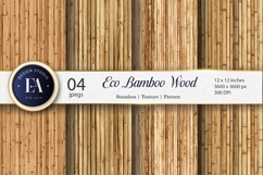 Bamboo Wood Texture Natural Eco Rustic Digital Paper Product Image 1