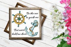 Anchor Watercolor Design | Positive Quote | Sublimation Product Image 2