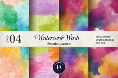 Watercolor Wash Digital Paper | Seamless Rainbow Texture Product Image 1