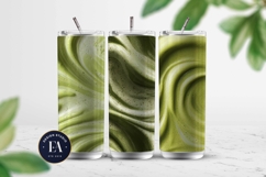 Matcha Latte Swirl Pattern, Creamy Matcha Abstract Paper Product Image 2