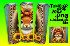Vibrant Tumbler Design Download , Cute Animals Product Image 1