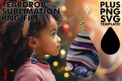 Unique Teardrop Earrings Gift Ideas, Pattern Product Image 1