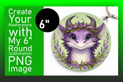 Charming Circle Design for Sublimation , Dragon Product Image 1