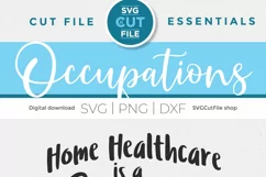 Home health aide svg, Home care aide, a Caregiver svg or dxf Product Image 4