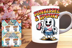 Quirky 15oz Mug Wrap Png Artwork , Funny Ghost Product Image 1