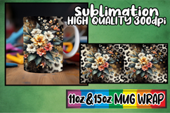 Whimsical views 11oz 15oz sublimation wrap, Leopard Prints Product Image 1