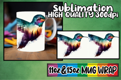 Enchanted days 11oz 15oz mug wrap, Animals Art Product Image 1
