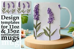 3D Floral Radiance: Mug Sublimation Product Image 1