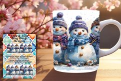 Festive Gingerbread Wrap 11oz/15oz Mug Sublimation Product Image 1