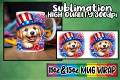 Inspiring mornings 11oz 15oz sublimation wrap, USA Animals Product Image 1