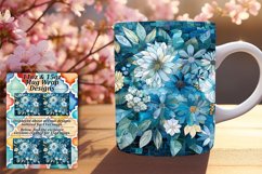 Mug Wrap Design 11oz/15oz Floral Pattern Sublimation Product Image 1