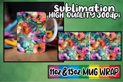 Springtime Abstract Color Splatter Mug Wrap 11oz 15oz Product Image 1