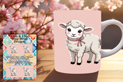 Chic 11oz Png Mug Wrap Template , Valenines Animals Product Image 1