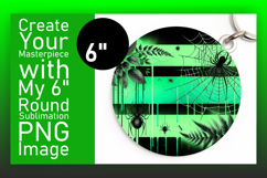 Elegant Keychain Circle Design PNG , Halloween Product Image 1