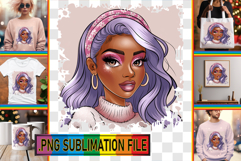 Unique TOTE BAG Magic PNG, Afro Girl Product Image 1