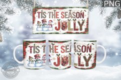 Christmas Mug Wrap Design - Christmas Snowman Sublimation Product Image 2