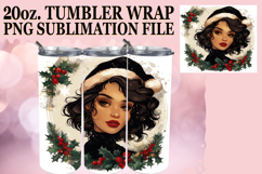 CHEERFUL PRESENT 20oz TUMBLER WRAP, Xmas Girl Product Image 1