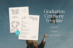 Graduation Ceremony Program Canva Template Product Image 1