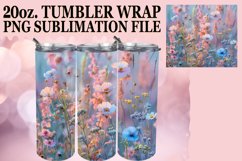 15x Spring Flower Field Tumbler Wrap 20oz Bundle PNG Product Image 10