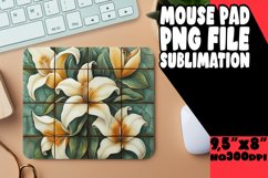 Tropical Petal Parade Sublimation Mouse Pad Design PNG Product Image 1