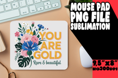 BLISSFUL desk PAD Gift Magic, Flower Quote Product Image 1