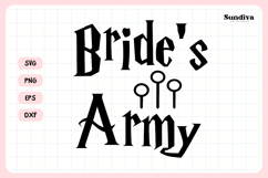 Wizard Bachelorette Party Saying SVG | Bride's Army Product Image 3