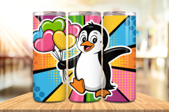 Valentine’s Day Cute Penguin Tumbler Wrap PNG Big Bundle Product Image 7