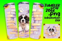 CUSTOM 20oz Tumbler Design for DIY , Cute Dog Product Image 1