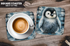 Cute Animals Square Coaster PNG Bundle, Digital Coaster Set Product Image 14