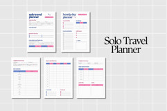 Solo Travel Planner Printable &amp; Digital Use PDF Product Image 2