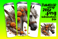 Beautifully Designed 20oz Tumbler , Horse Product Image 1