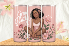 Black Girl Magic Black Woman Positive mind 20oz Tumbler wrap Product Image 1