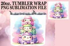 Cozy dreams 20oz tumbler wrap, Cute Animals Product Image 1