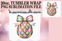 Vibrant colors 20oz tumbler wrap, Easter Egg Product Image 1