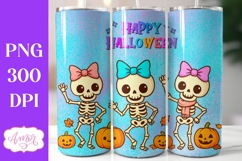 Happy Halloween tumbler wrap PNG, Iridescent Spooky Tumbler Product Image 2