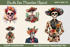 Da de Los Muertos Sublimation PNG Product Image 1